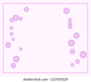 Abstract flowers background with place for your text