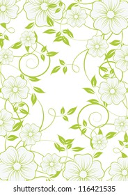 Abstract flowers background with place for your text