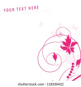 Abstract flowers background with place for your text