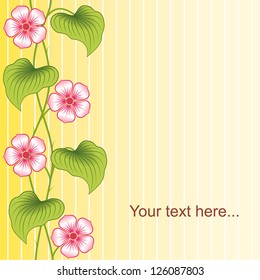 Abstract flowers background with place for your text