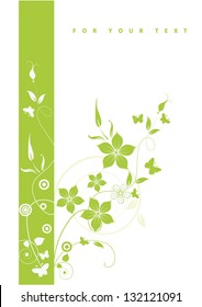 Abstract flowers background with place for your text