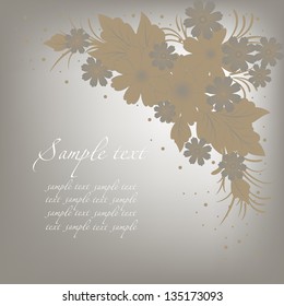 Abstract flowers background with place for your text.