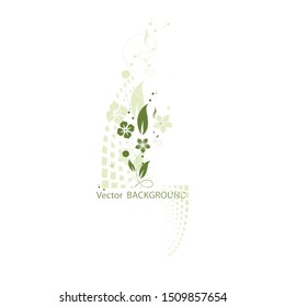 Abstract flowers background with place for your text