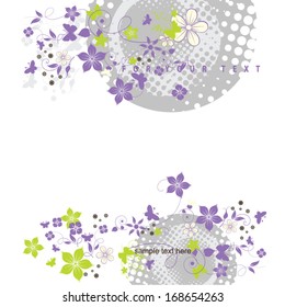  Abstract flowers background with place for your text
