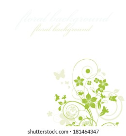 Abstract flowers background with place for your text 