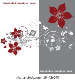 Abstract flowers background with place for your text 