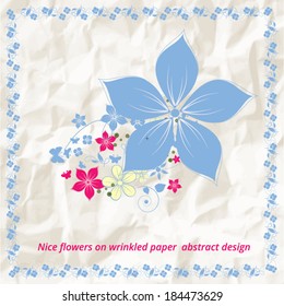 Abstract flowers background with place for your text 