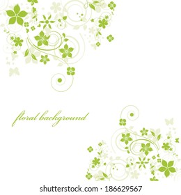 Abstract flowers background with place for your text