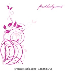 Abstract flowers background with place for your text 
