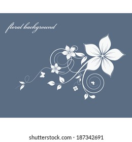 Abstract flowers background with place for your text 