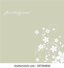 Abstract flowers background with place for your text 