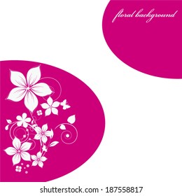 Abstract flowers background with place for your text