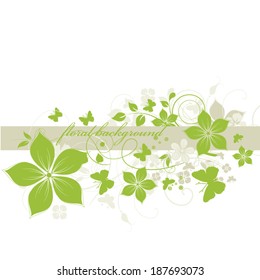 Abstract flowers background with place for your text