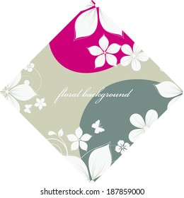 Abstract flowers background with place for your text