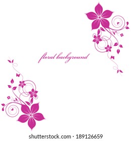 Abstract flowers background with place for your text