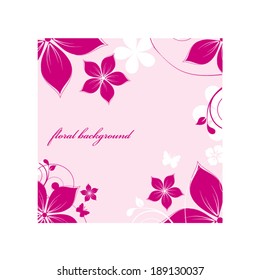 Abstract flowers background with place for your text