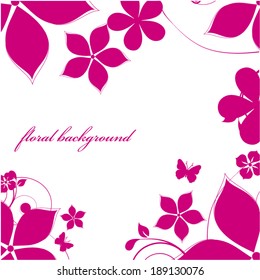 Abstract flowers background with place for your text