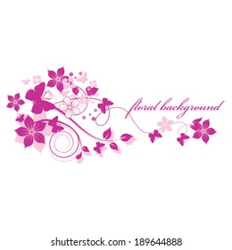 Abstract flowers background with place for your text