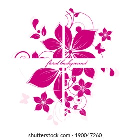 Abstract flowers background with place for your text