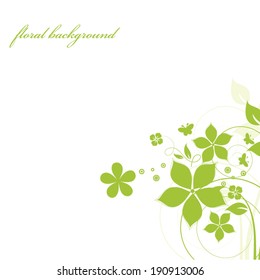 Abstract flowers background with place for your text