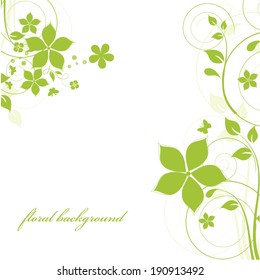 Abstract flowers background with place for your text