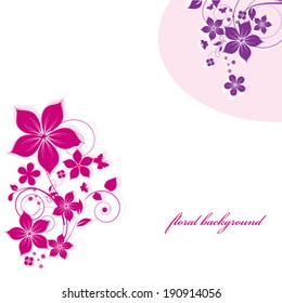 Abstract flowers background with place for your text
