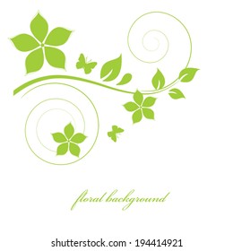 Abstract flowers background with place for your text
