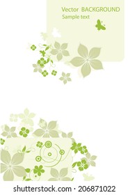 Abstract flowers background with place for your text