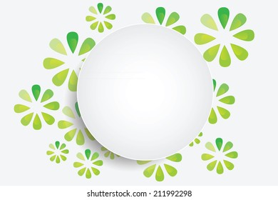 Abstract flowers background with place for your text