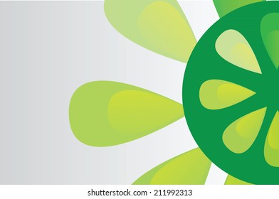 Abstract flowers background with place for your text