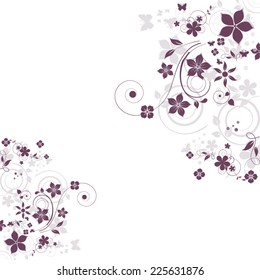 Abstract flowers background with place for your text