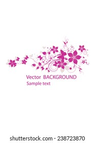 Abstract flowers background with place for your text