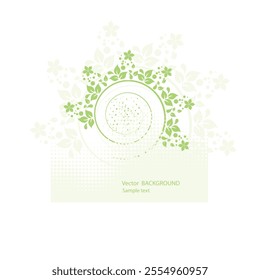Abstract flowers background with place for your text