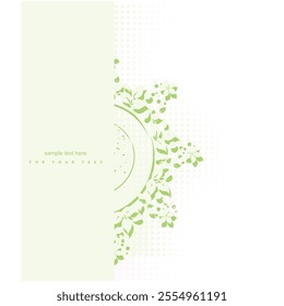 Abstract flowers background with place for your text