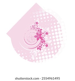 Abstract flowers background with place for your text