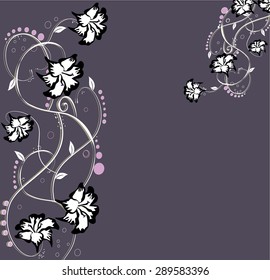 Abstract flowers background with place for your text