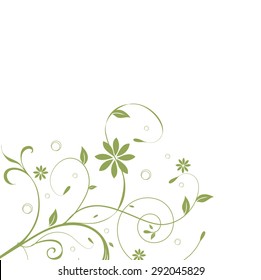 Abstract flowers background with place for your text