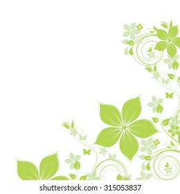 Abstract flowers background with place for your text