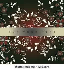 Abstract flowers background with place for your text