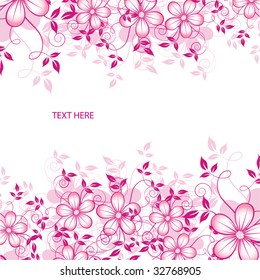 Abstract flowers background with place for your text