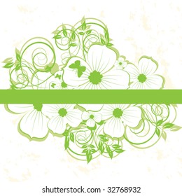 Abstract flowers background with place for your text