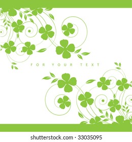 Abstract flowers background with place for your text