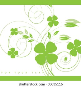 Abstract flowers background with place for your text