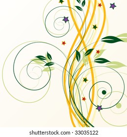 Abstract flowers background with place for your text
