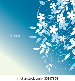 Abstract flowers background with place for your text