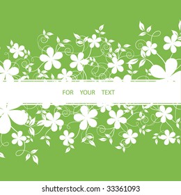 Abstract flowers background with place for your text