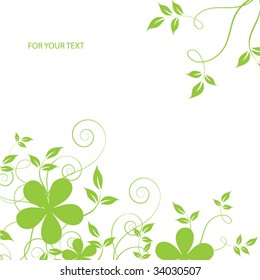 Abstract flowers background with place for your text