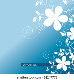 Abstract flowers background with place for your text
