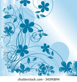 Abstract flowers background with place for your text