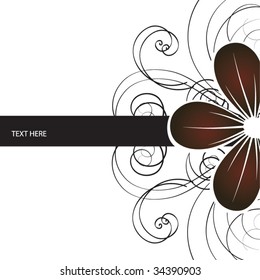 Abstract flowers background with place for your text